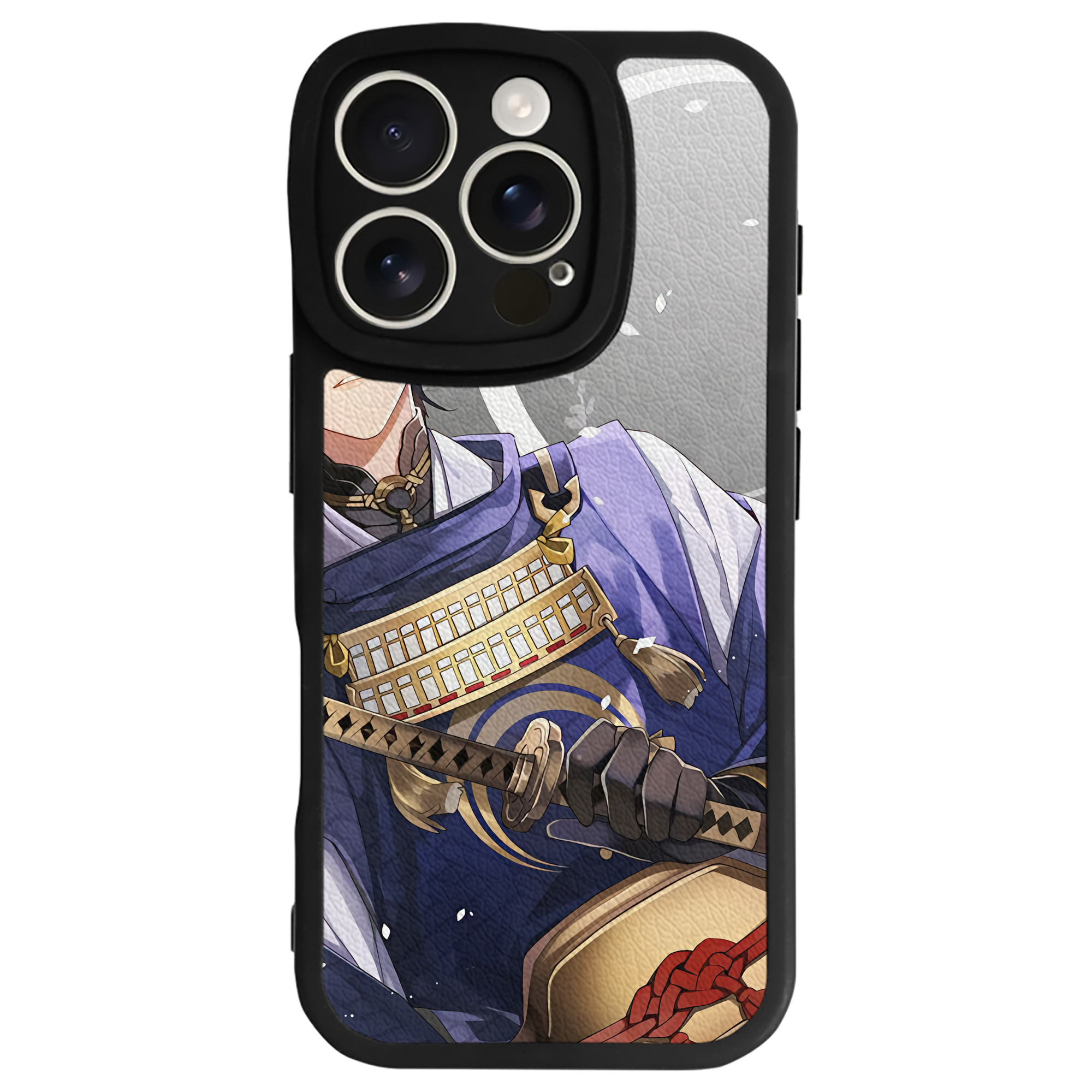 （画像用） 刀剣乱舞 Touken Ranbu 【iPhone 16シリーズ対応】シリコンスマホケース（レザー調） 材質：シリコン